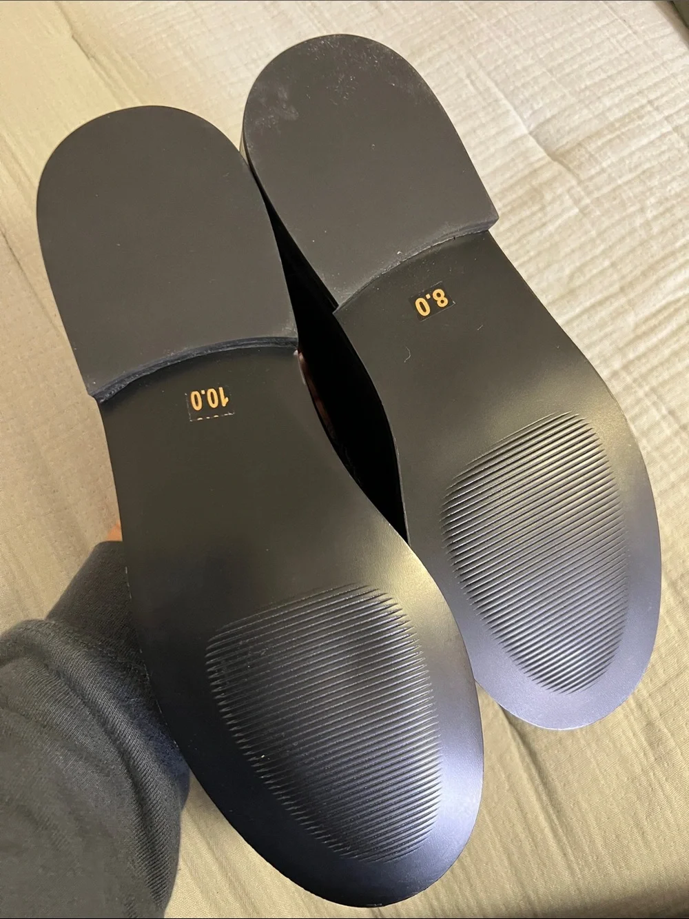 Steve Madden Radcliff black leather loafer mismatch sizes